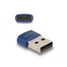 Adapter USB 2.0 USB typ A - USB-C męsko-żeński niebieski Delock 60051