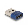 Adapter USB 2.0 USB typ A - USB-C męsko-żeński niebieski Delock 60051