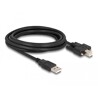 Przewód USB 2.0 typ A męski - typ B męski ze śrubkami 3m Delock 87215