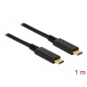 Kabel typ C USB 3.1 10Gbps 1m PD 3A Delock 83661