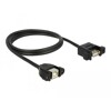 Przewód USB 2.0 typ B wtyk żeński do zabudowy panel. - USB 2.0 typ A wtyk żeński do zabudowy panel. 1m Delock 85108