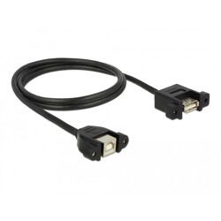 Przewód USB 2.0 typ B wtyk żeński do zabudowy panel. - USB 2.0 typ A wtyk żeński do zabudowy panel. 1m Delock 85108 Przewód USB 2.0 typ B wtyk żeński do zabudowy panel. - USB 2.0 typ A wtyk żeński do zabudowy panel. 1m Delock 85108