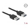 Przewód USB 2.0 typ A na USB 2.0 typ A 1m czarny Delock 83460
