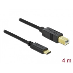 Kabel USB 2.0 typ C - typ B 4m Delock 83667