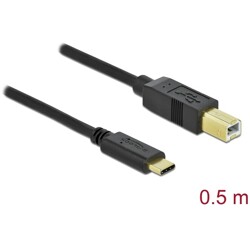 Kabel USB 2.0 typ C - typ B 50cm Delock 83328