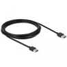 Przewód USB 2.0 typ A na USB 2.0 typ A 3m czarny Delock 83462