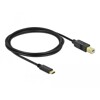Kabel USB 2.0 typ C - typ B 2m Delock 83330