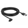 Przewód USB 2.0 typ A na micro-B kątowy 3m czarny Delock 83857