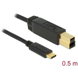 Kabel USB 3.1 typ C - typ B 10Gbps 50cm Delock 83674