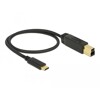 Kabel USB 3.1 typ C - typ B 10Gbps 50cm Delock 83674