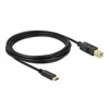 Kabel USB 2.0 typ C - typ B 3m Delock 83666