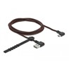 Przewód USB 2.0 typ A na micro-B kątowy 1,5m czarny Delock 85272