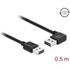 Przewód USB 2.0 typ A na USB 2.0 typ A kątowy 50cm Delock 85176