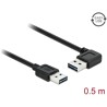Przewód USB 2.0 typ A na USB 2.0 typ A kątowy 50cm Delock 85176