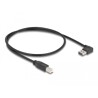 Przewód USB 2.0 typ A na USB 2.0 typ B kątowy 50cm Delock 85167