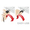 Przewód USB 2.0 typ A na USB 2.0 typ B kątowy 50cm Delock 85167