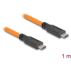 Kabel USB 5Gbps USB-C męski na USB-C męski do fotografowania zdalnego 1m pomarańczowy Delock 87959