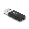 Adapter USB 3.2 Gen.2 USB typ A męskie do USB-C żeńskie aktywne czarny Delock 60001