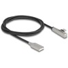 Kabel USB 2.0 typ A męski na USB-C męski kątowy z diodą LED i funkcją szybkiego ładowania 60W 1m Delock 80766