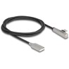 Kabel USB 2.0 typ A męski na USB-C męski kątowy z diodą LED i funkcją szybkiego ładowania 60W 1m Delock 80766