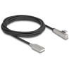 Kabel USB 2.0 typ A męski na USB-C męski kątowy z diodą LED i funkcją szybkiego ładowania 60W 2m Delock 80767