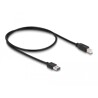 Przewód USB 2.0 typ A na USB 2.0 typ B 50cm czarny Delock 83684