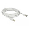 Przewód USB 2.0 typ A na USB 2.0 typ B 5m biały Delock 85155
