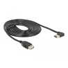 Przedłużacz USB 2.0 typ A na USB 2.0 typ A żeński kątowy 3m Delock 83553