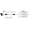 Magnetyczny zestaw kabel ładujący USB dla 8 pin Lightning / micro USB / USB-C czarny 1m Delock 88165