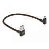 Przewód USB 2.0 typ A na micro-B kątowy 20cm czarny Delock 85264