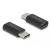 Adapter SuperSpeed USB 10Gbps USB-C port saver męsko-żeński czarny Delock 60034