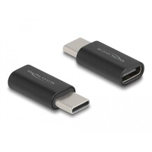 Adapter SuperSpeed USB 10Gbps USB-C port saver męsko-żeński czarny Delock 60034