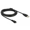 Kabel USB 2.0 A wtyk - USB 2.0 micro-B wtyk 3m czarny Delock 82336