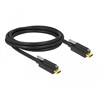 Kabel SuperSpeed USB 10Gbps USB-C męsko-męski USB-C ze śrubą na górze 2m czarny Delock 84138