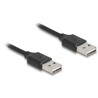 Kabel spiralny EASY-USB 2.0 typ A męski do EASY-USB typ A męski 50cm do 80cm czarny Delock 90124