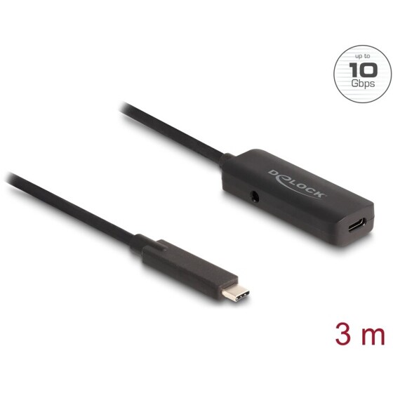 Przedłużacz aktywny USB 10Gbps do USB-C 3m Delock 80027