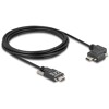 Kabel USB 2.0 USB-C męski ze śrubami na USB-C męski ze śrubami kątowy w lewo/w prawo PD 3.0 60W 3m Delock 80958