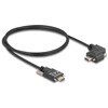 Kabel USB 2.0 2x USB-C męski ze śrubami kątowy w lewo/w prawo PD 3.0 60W 1m Delock 80956