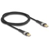 Kabel USB 2.0 do transmisji danych i szybkiego ładowania USB-C męsko-męski przezroczysty PD 3.0 100W 1m Delock 80763