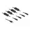Kabel USB typ A męski do 4x DC 5,5 x 2,1mm żeński z przełącznikiem 1m Delock 86799