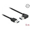 Przewód USB 2.0 typ A-A 5m kątowy lewo-prawo czarny Delock 83467