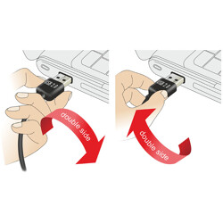 Przewód USB 2.0 typ A na USB 2.0 typ mini-B 3m czarny Delock 83380