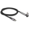Kabel USB 2.0 USB-C męsko-męski kątowy z funkcją stojaka PD 3.0 60W 1,5m Delock 81172