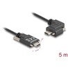 Kabel USB 2.0 2x USB-C męski ze śrubami kątowy w lewo/w prawo PD 3.0 60W 5m Delock 80959