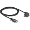 Kabel USB 2.0 2x USB-C męski ze śrubami kątowy w lewo/w prawo PD 3.0 60W 2m Delock 80957