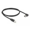 Przewód USB 2.0 typ A na USB 2.0 typ B 1m czarny Delock 83374