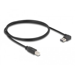 Przewód USB 2.0 typ A na USB 2.0 typ B 1m czarny Delock 83374 Przewód USB 2.0 typ A na USB 2.0 typ B 1m czarny Delock 83374