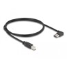 Przewód USB 2.0 typ A na USB 2.0 typ B 1m czarny Delock 83374
