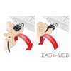 Przewód USB 2.0 typ A na USB 2.0 typ B 1m czarny Delock 83374