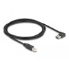 Przewód USB 2.0 typ A na USB 2.0 typ B 2m czarny Delock 83375